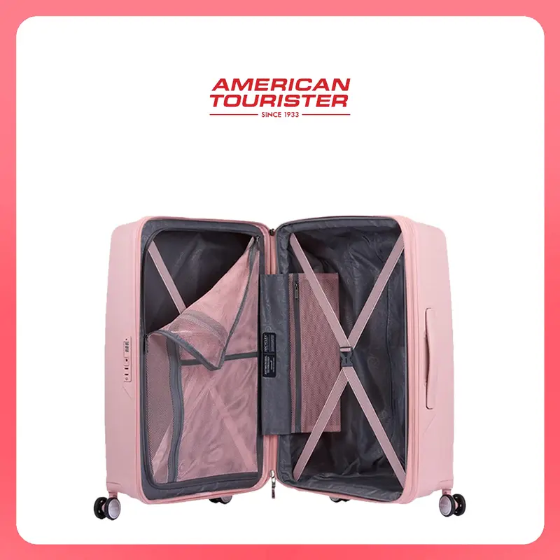 American Tourister Koper Hardcase Argyle Spinner 25 Inch - Antiq.Pink 3