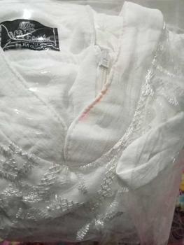 Product Review of Na Fashion- NAMIRA Dress Gamis Malaysia Kombinasi Brukat Bahan Crinkle Premium mix brokat sapto minimalis cantik mewah elegant from S**a A**i 2