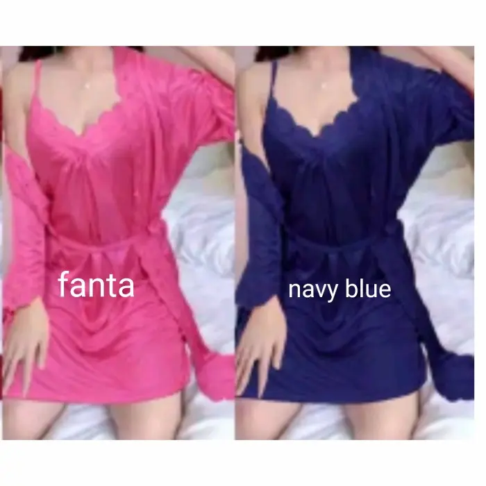 U✉A1 Piyama Baju Tidur Kimono Tricot Dewasa Wanita Sexy L✉Aa 4