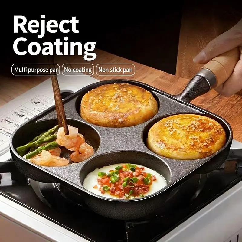 4 - quả trứng lỗ cách chiên nồi chảo chống dính chảo omelet chảo nồi chiên phù hợp cho nồi cảm ứng khí