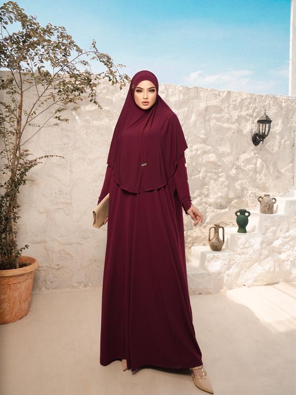 ONE SET HILYA SYAR'I By Museza: Bahan Korean Jersey Premium 2