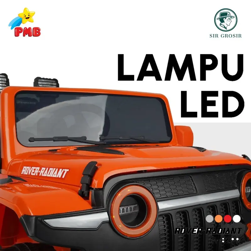 [GROSIR] Mainan Mobil Aki Anak Besar JEEP ROVER RADIANT PMB M8299 2