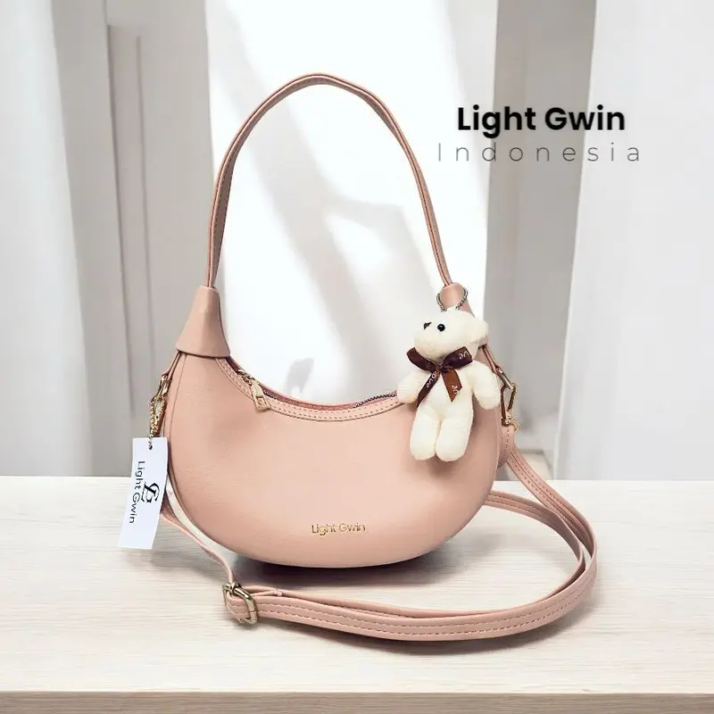 Tas Wanita Light Gwin Kulit Premium Sling Bag Ukuran 24cm Selempang 1