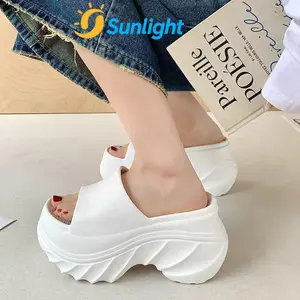 [Sunlight] Sandal Wanita Platform Wedges EVA Anti Slip Tinggi 8cm Desain Modis Empuk send alka sual Sandal Wanita Slip On Casual Premium sandalplatform 8933M high heels sendal viral kekinian pantai bersol sandal & sandal jepit busa