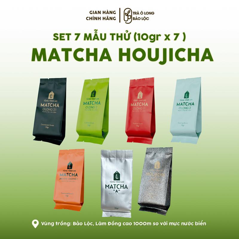 Mẫu Thử Bột Matcha - Houjicha - Matcha Olong - Túi 10gr - Trà Ôlong Bảo Lộc - Tằng Vĩnh An