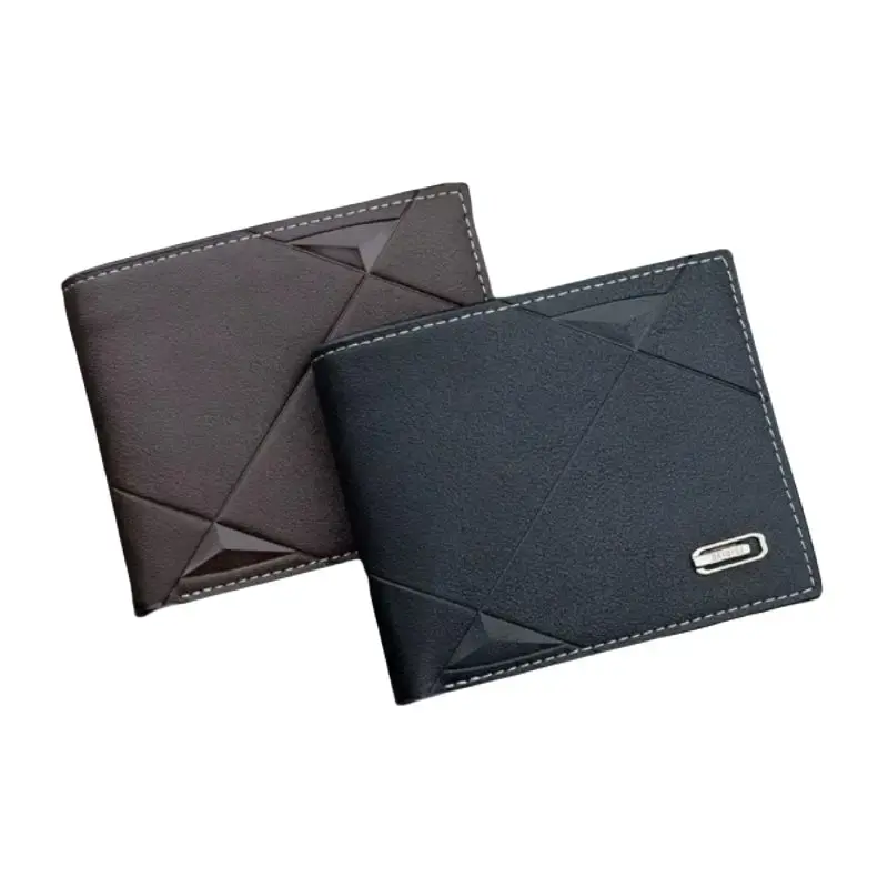 Dompet Lipat Pria Kulit PU Bovis Premium Quality Free Box Kartu Uang Cowok