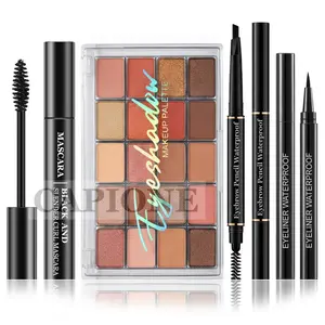 MP Makeup Set 4-Item Kosmetik Set Aisedo 20 Warna + Mascara + Eyeliner + Eyebrow