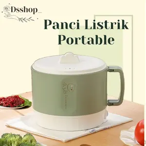 Panci Listrik Portable Multi Cooker Foldable Travel Cooker Anti Lengket