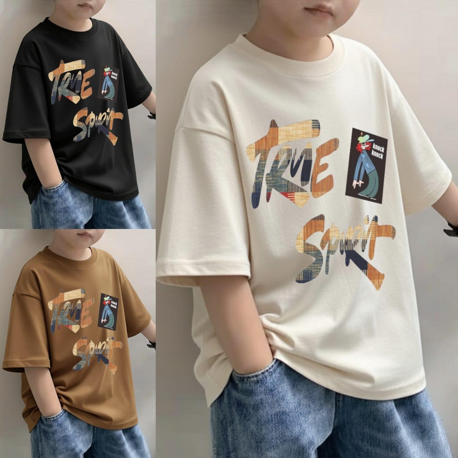 Kaos Distro OVERSIZE TRUE SPIRIT Anak Laki-Laki/Fashion Anak Laki-Laki Kekinian/Baju Anak Laki-Laki Model Terbaru/Kaos Anak Laki-Laki Viral