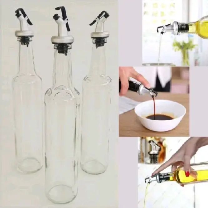 BOTOL MINYAK KACA SAUCE OIL BOTTLE DISPENSER TRANSPARANT TAHAN PANAS MULTIFUNGSI Glass Dapur