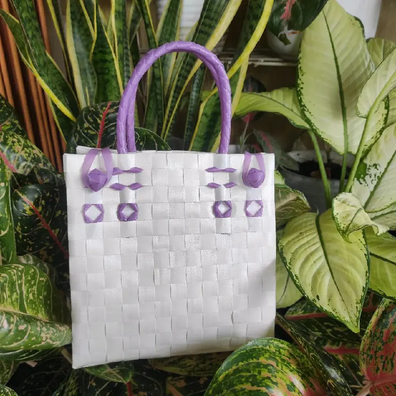 Tas Anyaman Plastik Sovenir Asul Asul - Belanja Harga tertera per 6pc 7