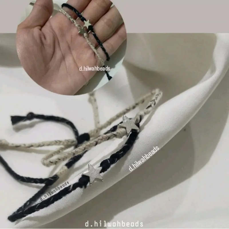 Gelang Couple Bintang | Gelang Couple Benang Serut 1