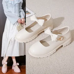 SK-008 [FF] Sepatu Kerja Wanita Sepatu Perempuan  Sepatu Formal Sepatu Cewek Pita Terbaru