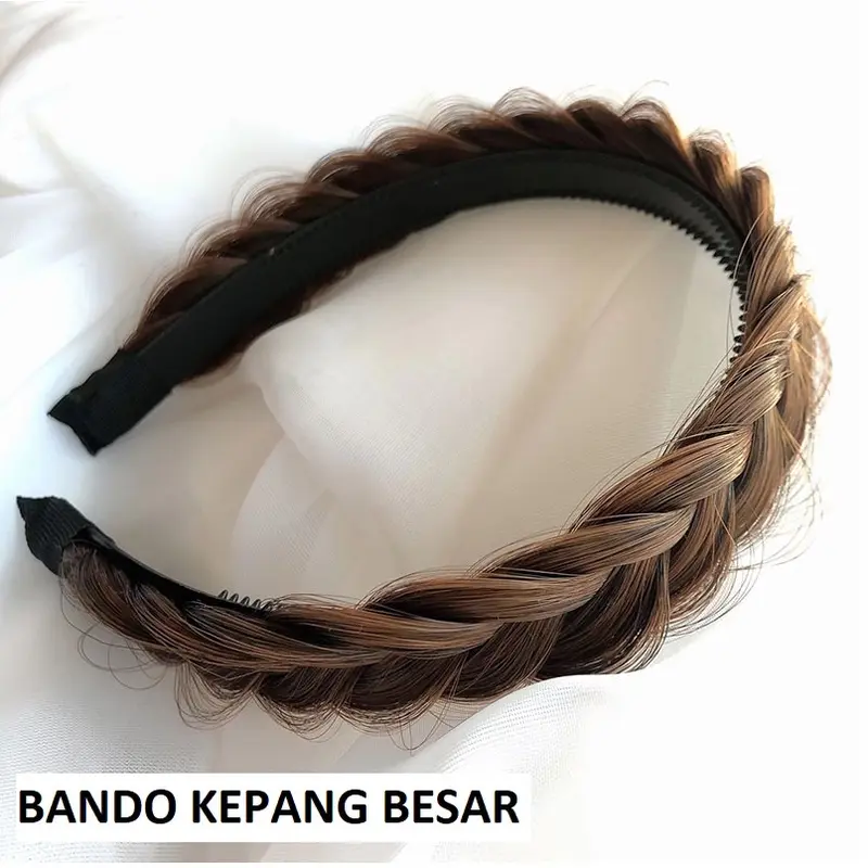 hairclip bando rambut kepang murah 0