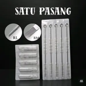 satu pasang jarum coil RL/RM series label premium