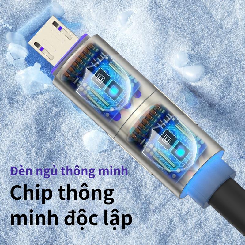 Cáp Dữ Liệu 4 Trong 1, Đầy Màu Sắc, Sạc Siêu Nhanh, Type-C Có Đèn, Dày Dặn, Thích Hợp Cho Huawei Và Apple, Còn Hàng