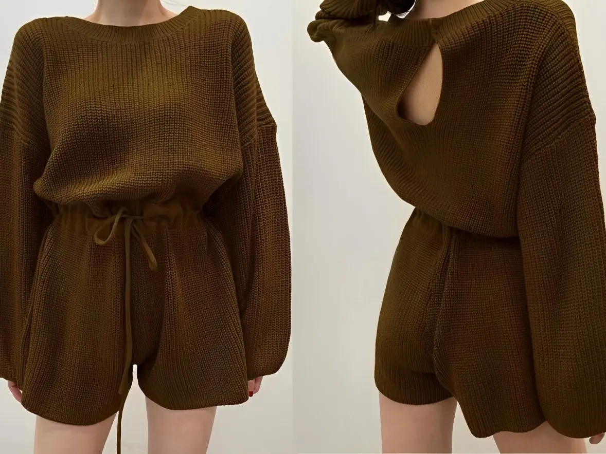 FM Jumpsuit Rajut Overall Ld 100 - 110 cm P 85 cm B 300 gr Cotton Acrylic #4424