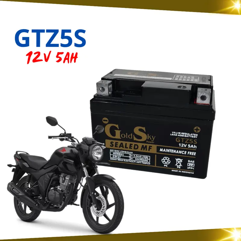 AKI KERING MOTOR HONDA CRF 150L VERZA MEGA PRO CW MONOSHOCK GTZ5S GTZ4V YTZ4V GS GOLD SKY MF 3