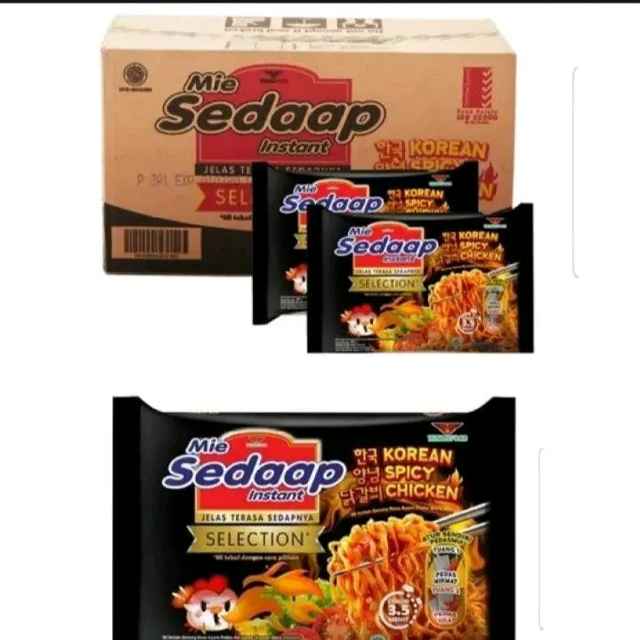Mie Sedap Instan  ( Goreng, Soto, kare spesial, korea spicy, goreng davina Kuah Pedas Food 1