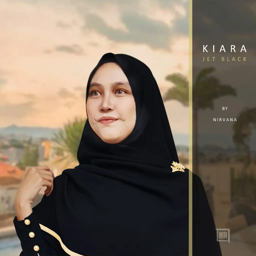Kain Jetblack Jet Black KIARA Kain Bahan Gamis dan Abaya Kualitas Premium