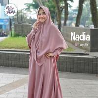 Gambar MANASIKANA CLEARANCE SALE Nadia gamis polos syari set jilbab dewasa - Black, M dari Manasikana Kota Tasikmalaya 2 Tokopedia