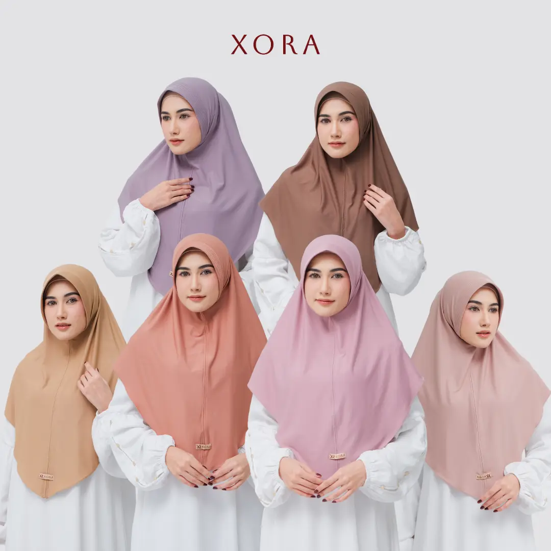 (Xora) Maiza Hijab Size L - Kerudung Wanita Muslim Instan Daily Pad