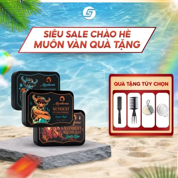 [Phiên bản mới] Sáp vuốt tóc MENITEMS 50g/100g | Gentle Blue - Tropical WInd - Perfect Night | Sáp dưỡng tạo kiểu tự nhiên, Chăm Sóc Tóc giữ nếp siêu cấp, hương nước hoa lôi cuốn - Tặng Lược Bán Nguyệt