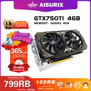 AISURIX VGA card GTX 750TI 4GB GDDR5 128BIT HDMI DVI DP GTX750ti VGA
