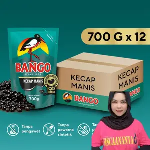 [Promo Siscaananta] Bango Kecap Manis Kemasan Pouch Refill 700g Isi 12