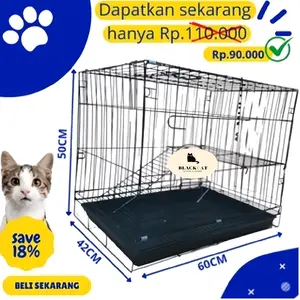 PROMO!!! kandang kucing / anjing / kelinci ukuran 60×40