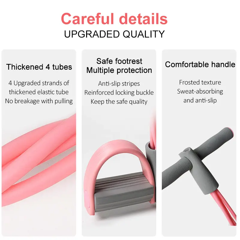 Fitness Resistance Bands Pedal Ankle Puller Multi-Function Tension Rope Fitness Exercise Equipment 4