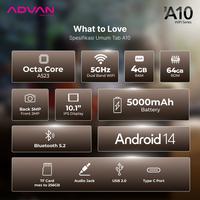 Gambar [TP] ADVAN TAB A10 (4GB/64GB) GREY - GARANSI RESMI dari Parade IT Official Kota Administrasi Jakarta Pusat 5 Tokopedia