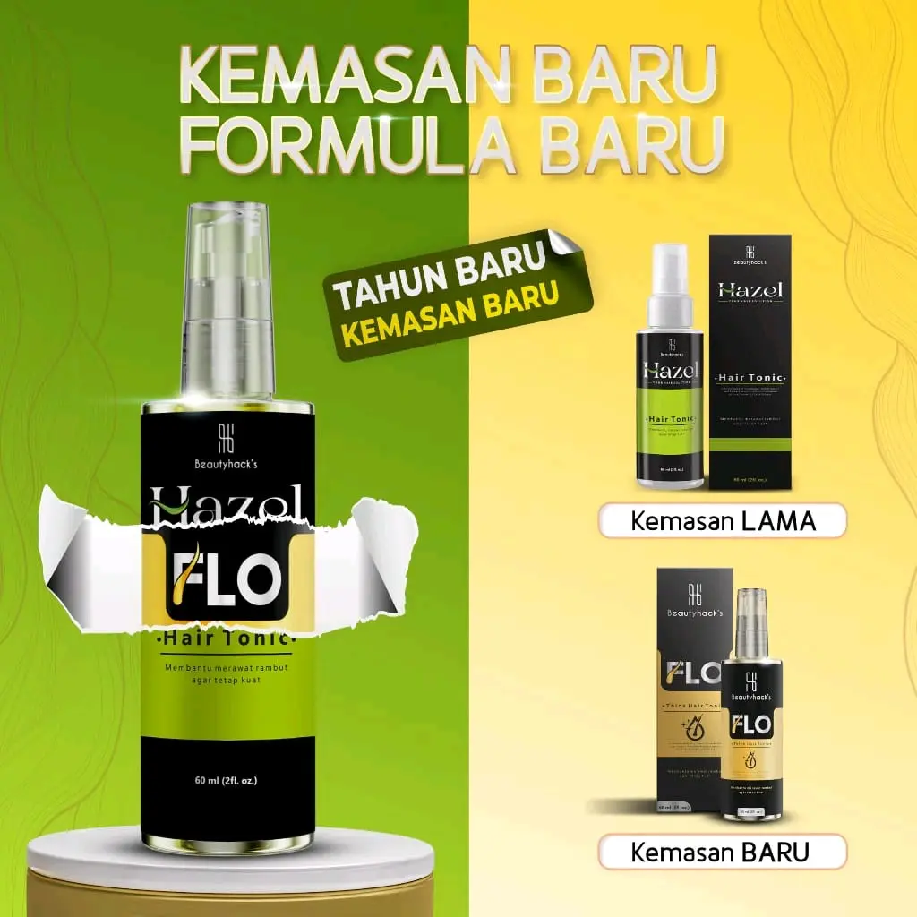 PROMOSI!! Flo Hair Tonic 60ml Menumbuhkan Rambut Kering Haircare Dan Kebotakan Dini Sudah BPOM