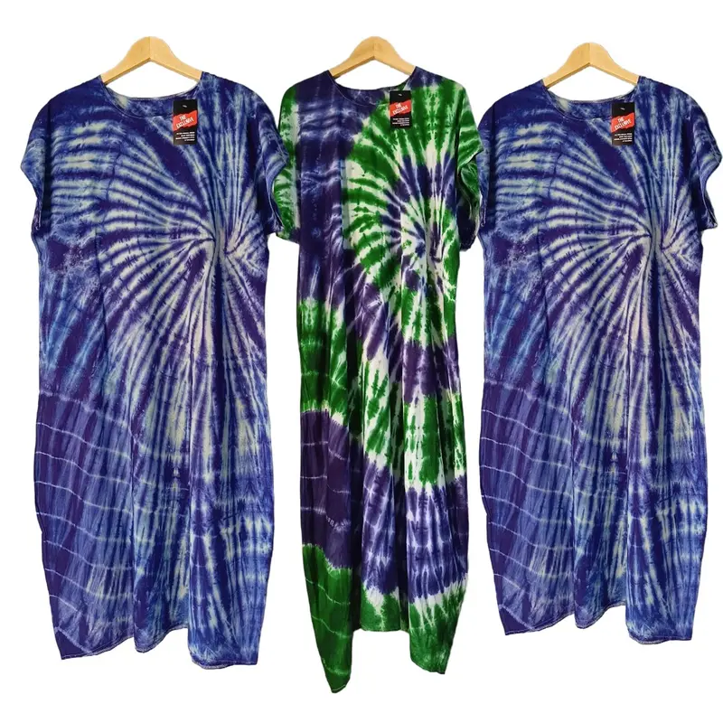 Daster Kaos Rayon Nyaman untuk Santai dan Tampil Cantik , Motif Baju tye dye Kain Rayon Katun Variasi 3