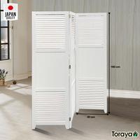Gambar Toraya Partisi Kayu/ Penyekat Ruangan Lipat/ Louvre Screen 3P dari TorayaLiving Kota Surabaya 3 Tokopedia