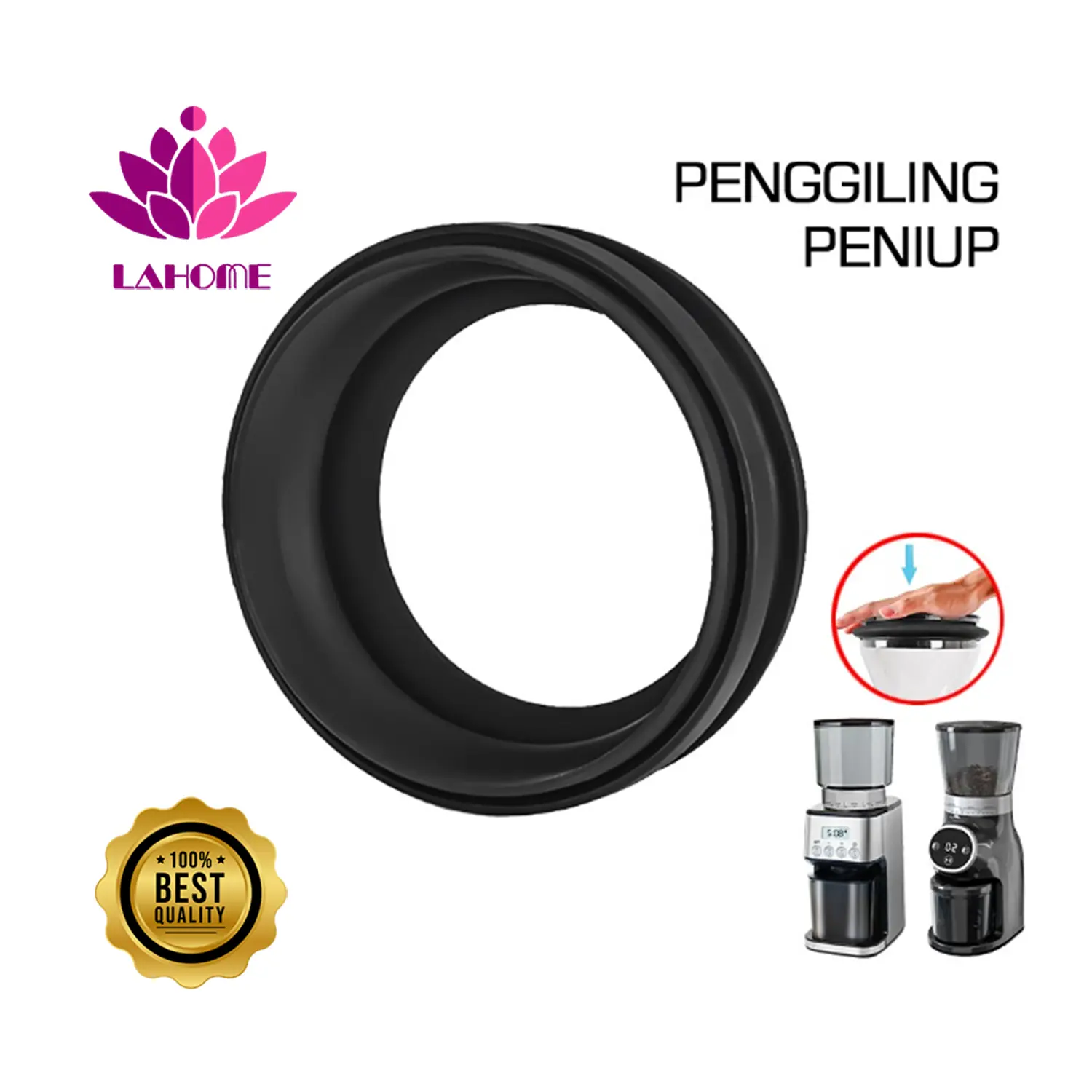 LAHOME Grinder Blower Peniup Udara Penggiling Biji Kopi Aksesori Pembersih Daya Hopper Dosis Tunggal Silikon Yang Dapat Digunakan Kembali