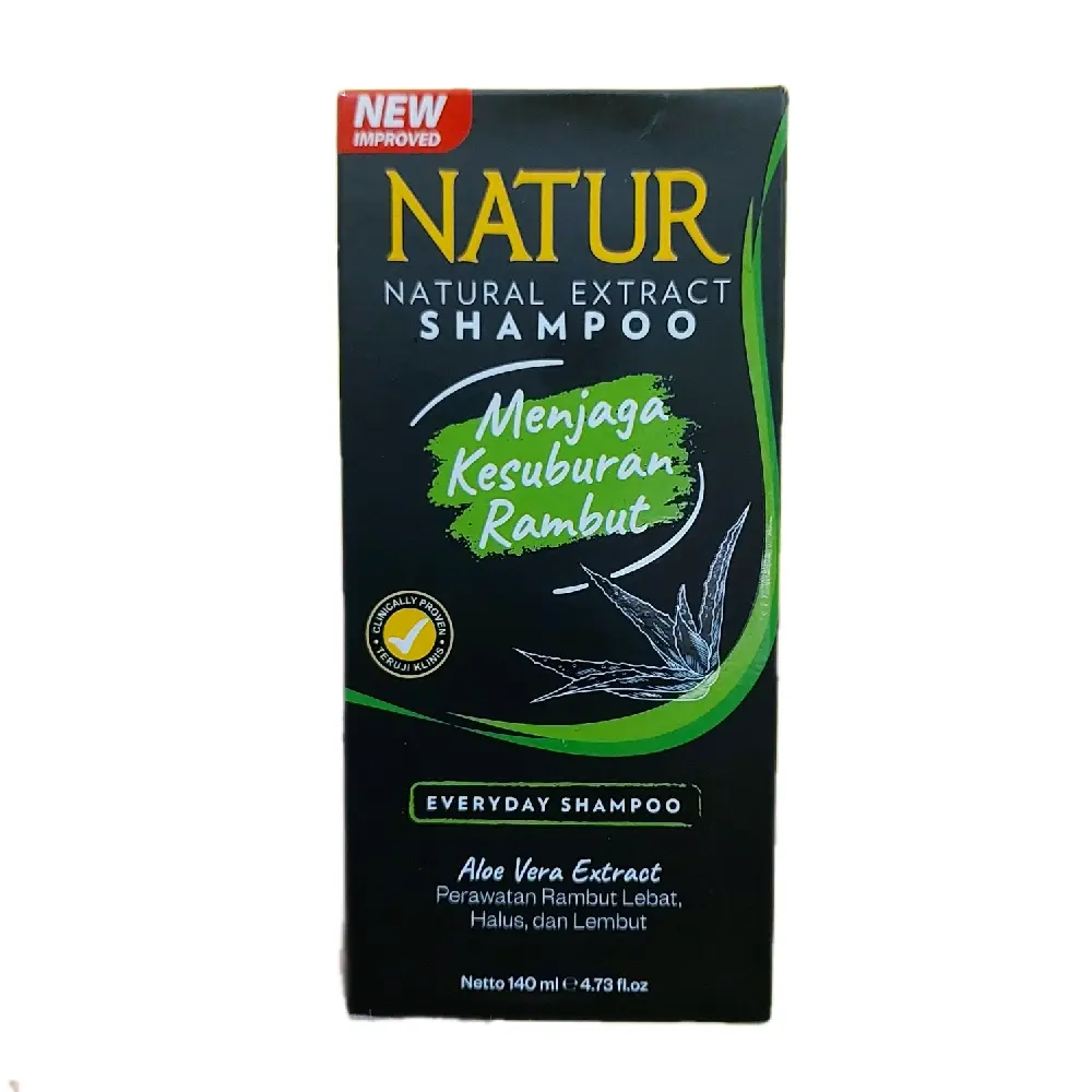 Natur shampoo aloe vera/vitamin rambut subur/anti rontok/melebatkan/