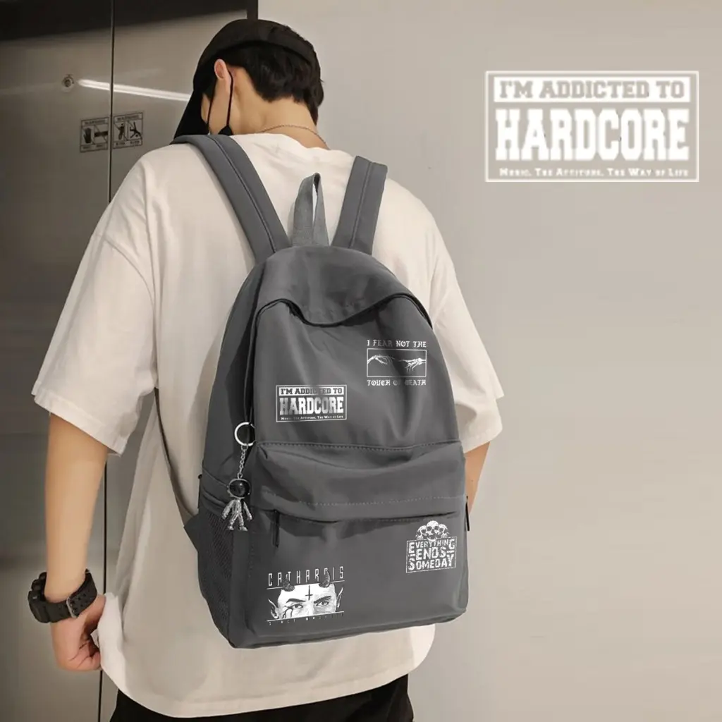 TAS RANSEL PRIA WANITA TERBARU - TAS RANSEL LAPTOP DISTRO - TAS RANSEL MOTIF HARDCORE