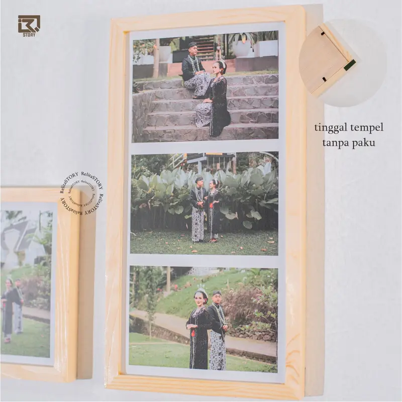CETAK KOLASE 3 FOTO PLUS BINGKAI 15X30 4