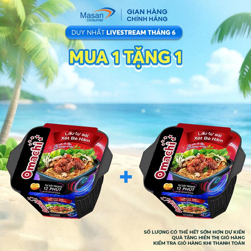 Lẩu tự sôi Omachi  xốt bò hầm 273g