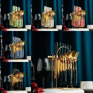 SENDOK SULTAN SET SENDOK GOLD CUTLERY SET STAINLESS STEEL SENDOK MAKAN Kitchenware