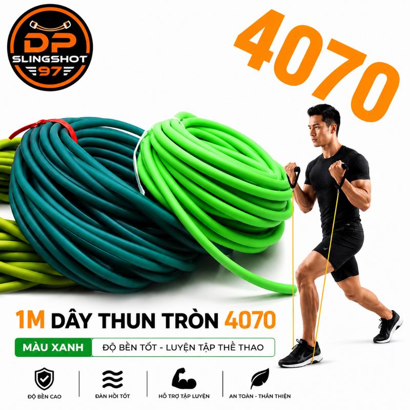 Dây thun tròn loại 1m 4070 co dãn tốt độ bền cao hàng chất lượng[ Cỡ…