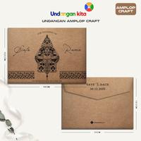 Gambar (100Pcs) Undangan Kita Amplop Craft 160 Gsm Tanpa Isi - Amplop Doang, Lipat & Lem Pembeli dari Undangan Kita Kota Administrasi Jakarta Barat 1 Tokopedia