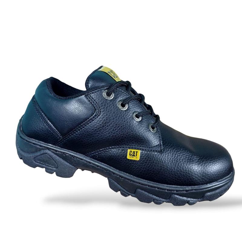 SEPATU SAFETY LOW TALI HITAM UJUNG BESI SEPATU KERJA PROYEK SLIP ON 2