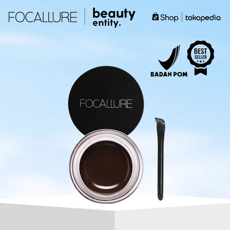 (TERLARIS) FOCALLURE Eyebrow Cream Gel waterproof Pensil Alis-kosmetik Mata FA23 Alis brow  pomade 0