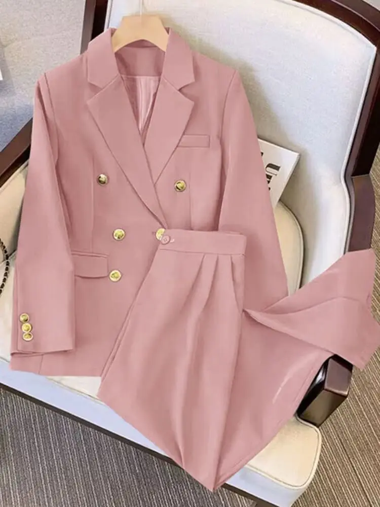 ADIBARRA- One Set Blazer Wanita I Setelan Jas Blejer Cewek I Suit Woman Eleghan I 2in1 Zas Bleejer Perempuan Kerja Kantor Celana