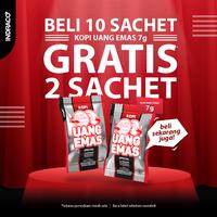 Gambar Uang Emas Kopi Special (10 sachets x 7g) dari INDRACO Store Kab. Gresik 1 Tokopedia