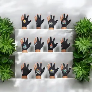 12pcs Sarung Tangan Billiard dengan Desain Unik dan Nyaman untuk Bermain Billiard