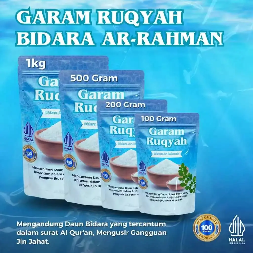 [50 gram] Garam Ruqyah Bidara Arrohman Penangkal Penglaris Pada Tempat Usaha