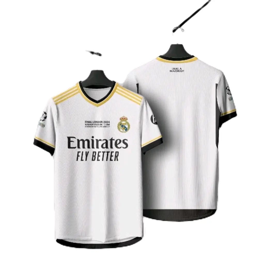 Jersey Real Madrid FINAL London 2024 Full printing dan gratis Nama dan nopung